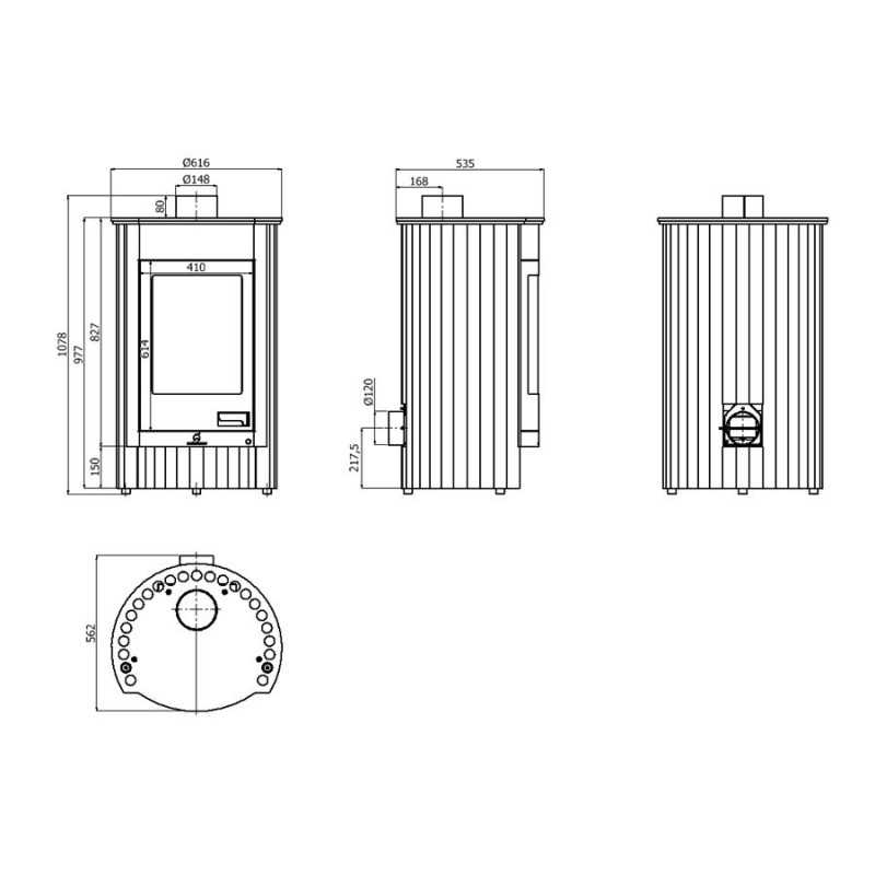 Krbová kamna Medie 12 kW