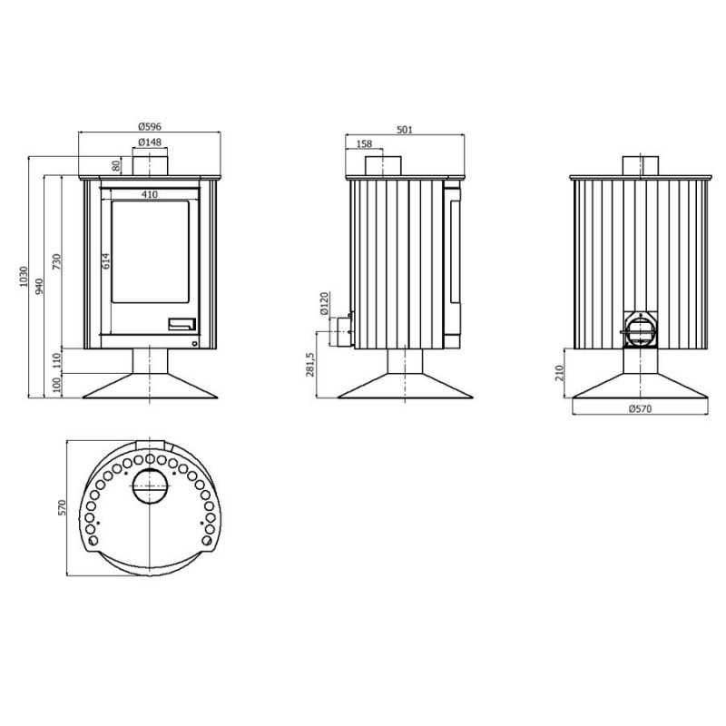 Krbová kamna Piccolo II 7 kW